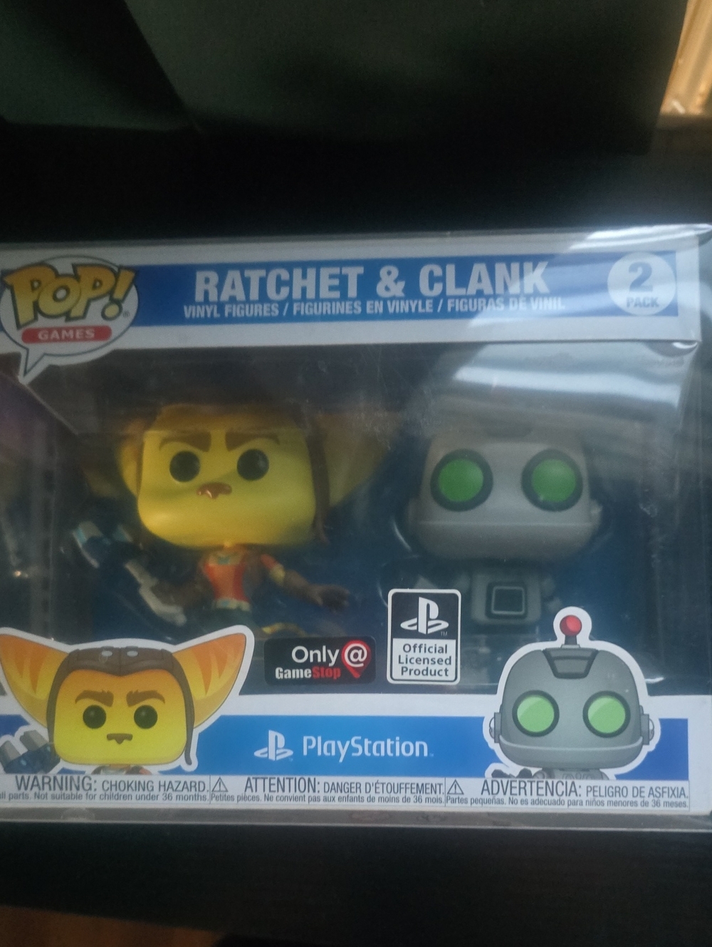 Funko Games Ratchet & Clank 2-Pack Vinyl Figures – Yellow & Silver